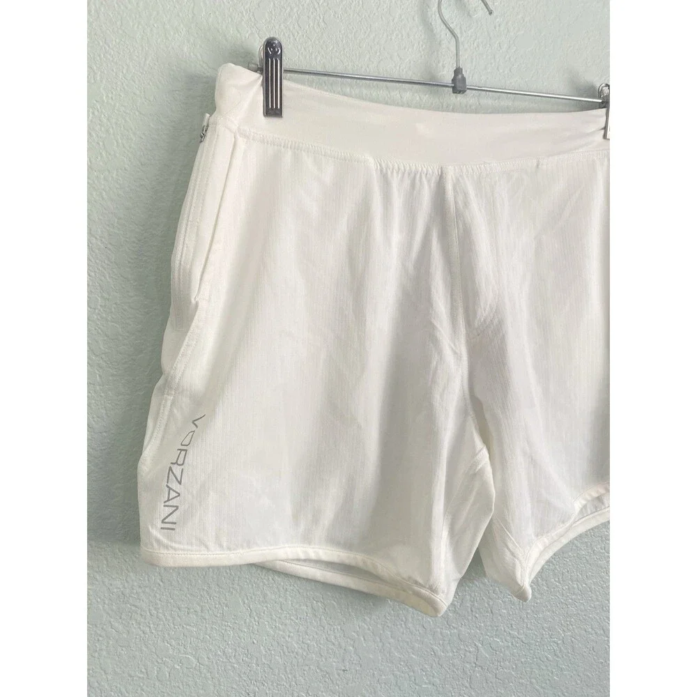 NWT Vorzani Triton Hybrid Athletic Shorts White Men’s Medium Tennis Golf